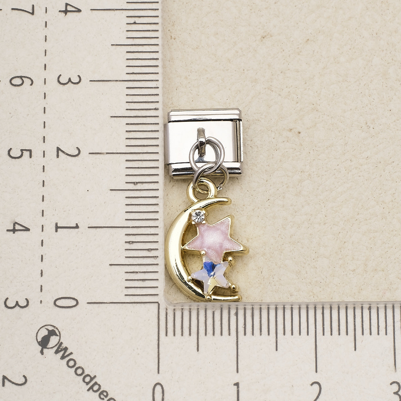 Wholesale Starry Sky Theme Detachable Modular Stainless Steel DIY Bracelet Pendant With Star Moon Planet Flower Charms Jewelry Accessory Gift