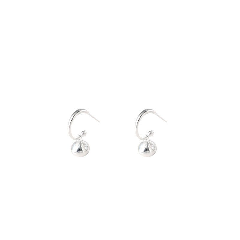 Wholesale Korean Style Silver Needle Hanging Ball Earrings Trendy Fashion Accessory