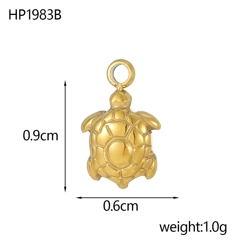 Wholesale Marine elements Stainless steel starfish tropical fish marine life pendant