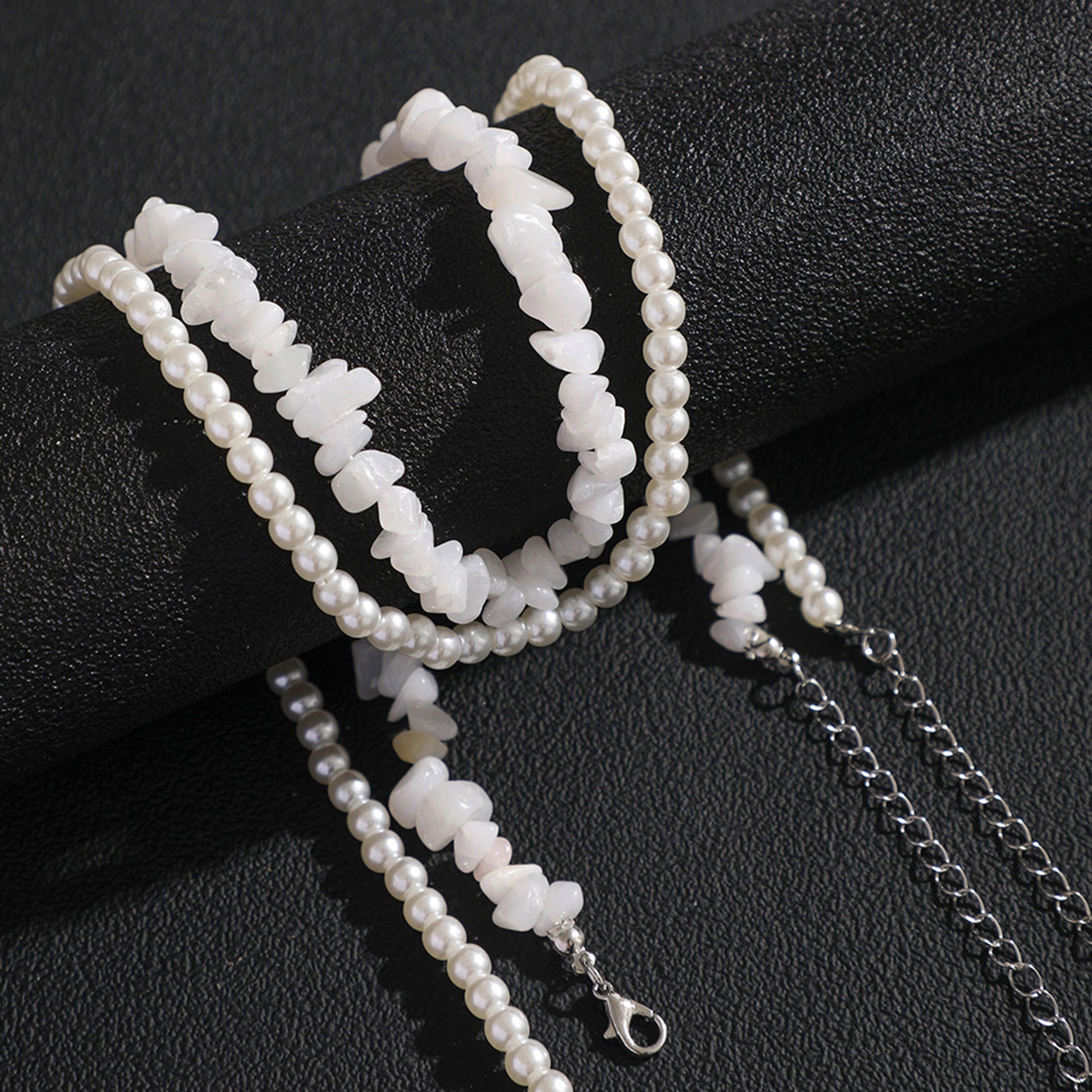 Wholesale Gravel Imitation Hip-hop Necklace