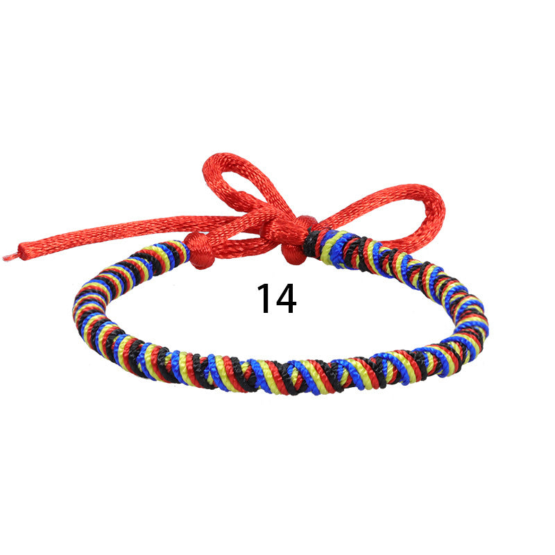 Wholesale Bohemian Style Colorful Hand-woven Rope Wear Bracelet