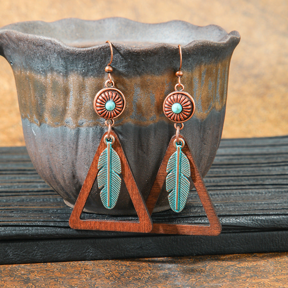 Wholesale Zinc Alloy Bohemian Geometric Tassel Earring Set - Trendy Jewelry Accessory for Boutique Resale