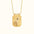 Wholesale  Square Brand Bohemian Art Retro Style Tarot Necklace