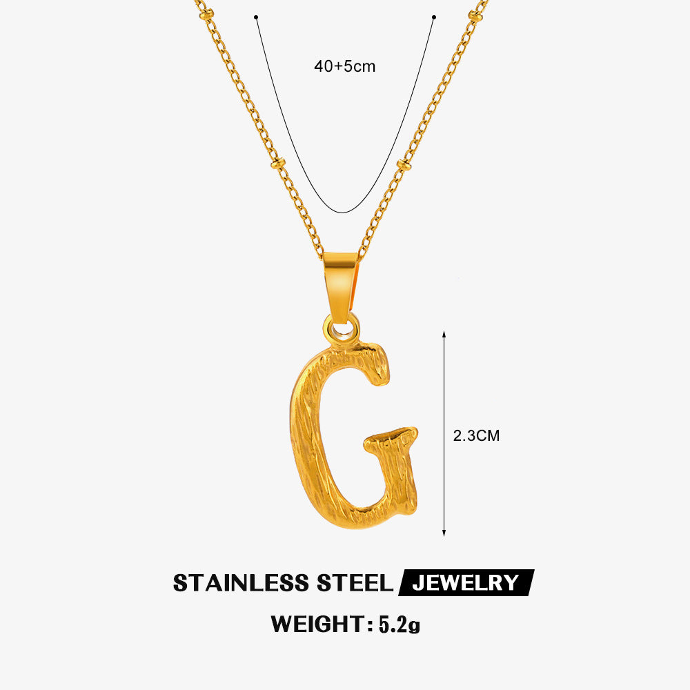Wholesale Stainless Steel Fashion 26 Letter Necklace