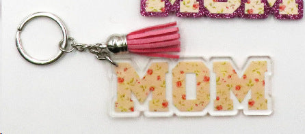 Wholesale 10pcs MOM Mother's Day Gift Acrylic Keychain ACC-KC-XiaoYan012