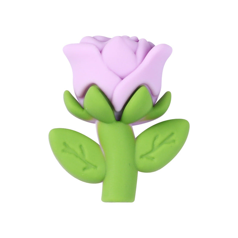 Wholesale 20pcs 3D Rose Focal Beads DIY Bead Accessories