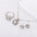 Wholesale Zirconia Shiny Necklace Earrings Ring Jewelry Set