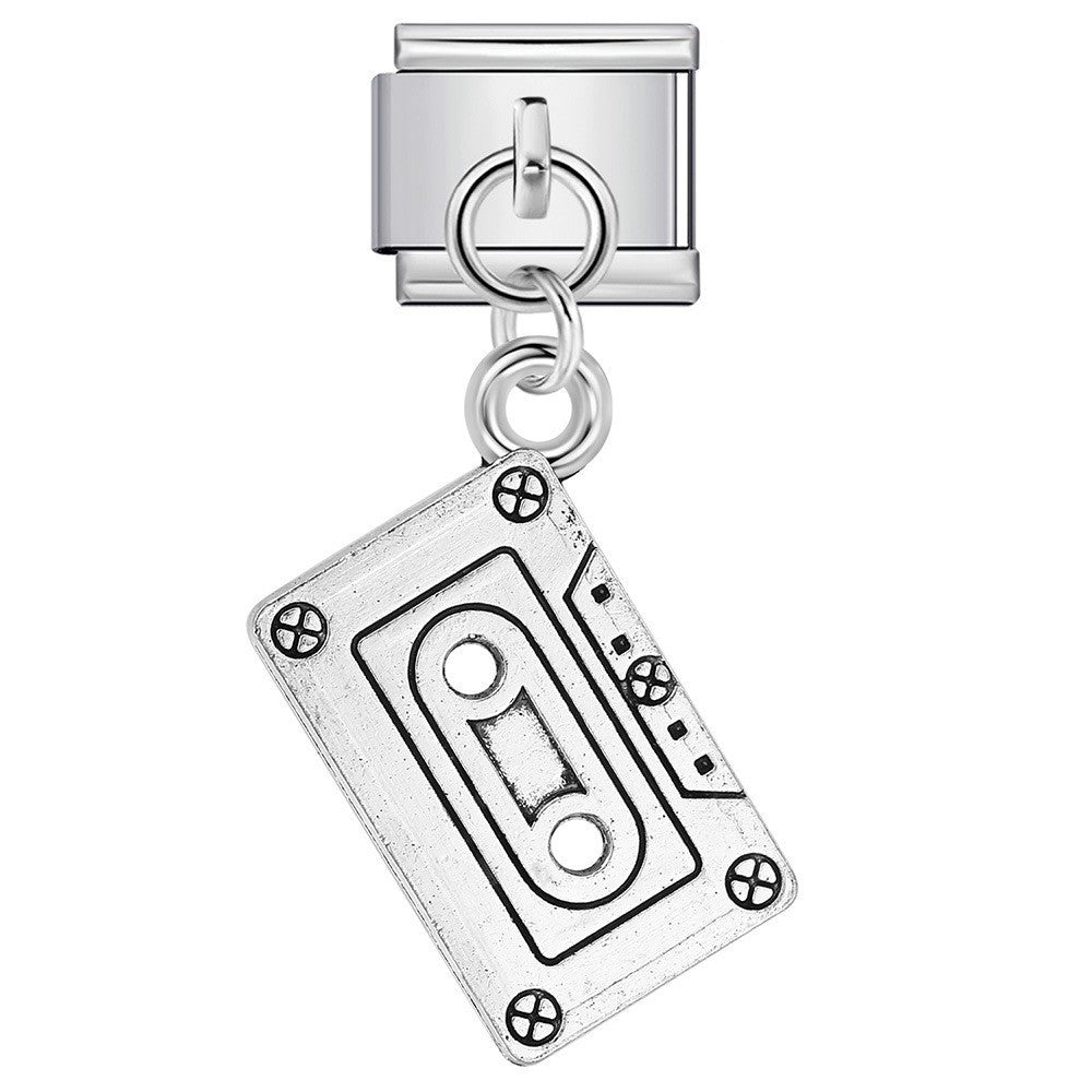 Wholesale Stainless Steel Music Instrument Series Italian Modular Bracelet DIY Pendants Fashion Accessory for Boutique Resale