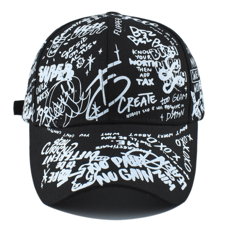 Wholesale Outdoor Cotton Graffiti Print Hat Baseball Caps ACC-HT-XuP012