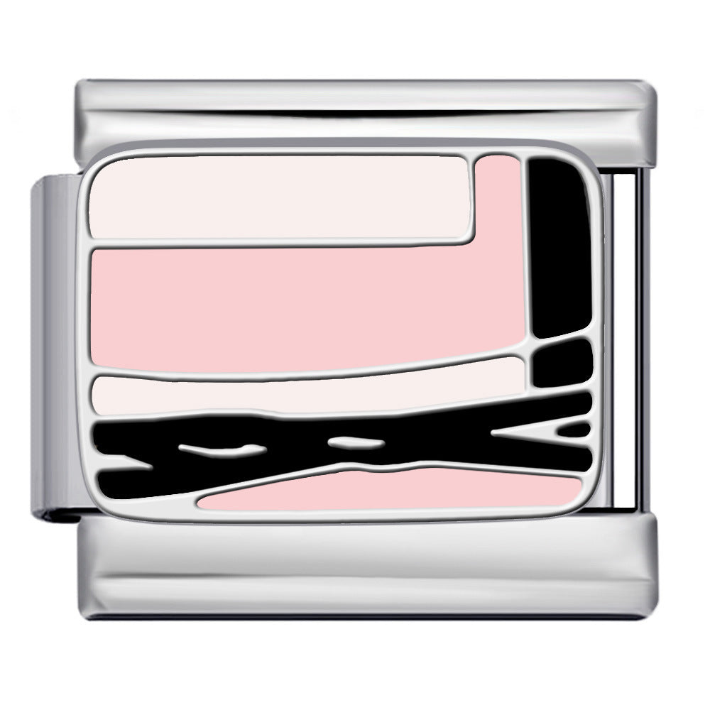 Wholesale Italian modular  titanium steel drip welding pattern DIY bracelet