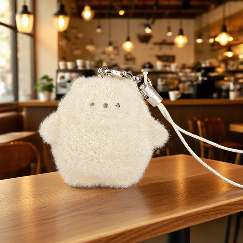 Wholesale Cute cartoon resin polar bear mobile phone chain