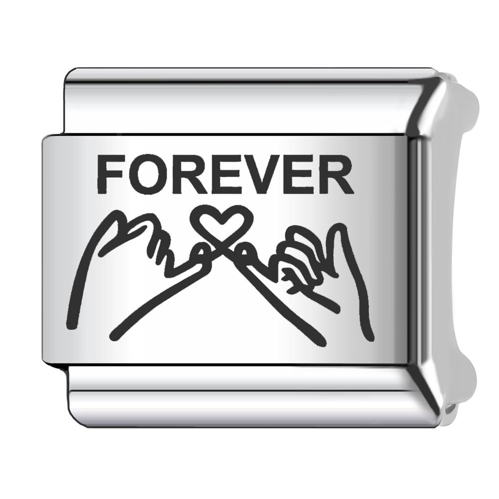 Wholesale Italian Charm Bracelet 9mm DIY Splicing Couple Love Stainless Steel Composable Bracelet