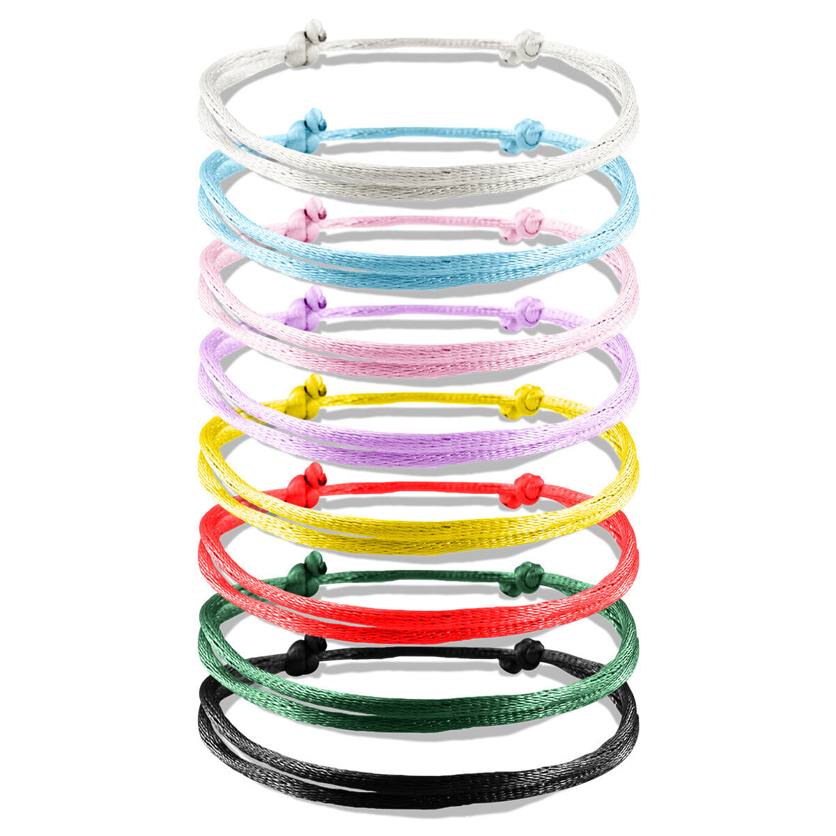 Wholesale Colorful Waterproof  Adjustable Hand-woven Bracelet