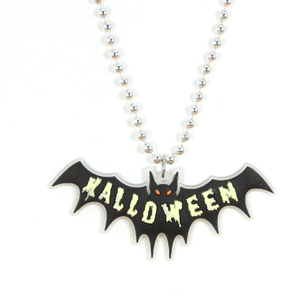 Wholesale Halloween Bat PVC Necklaces ACC-NE-Shengh002