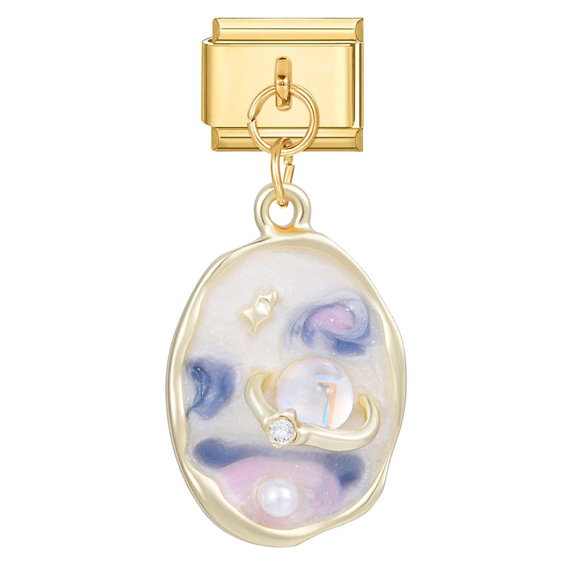 Wholesale Italian Charm Bracelet 9mm DIY Splicing Creative Pendant Stainless Steel Composable Bracelet