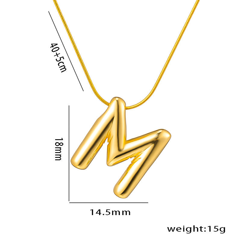 Wholesale Stainless Steel English Letter Necklace ACC-NE-KuCai014