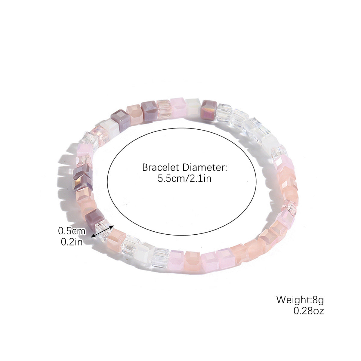 Wholesale Bohemian Elastic Line Crystal Bracelet Set