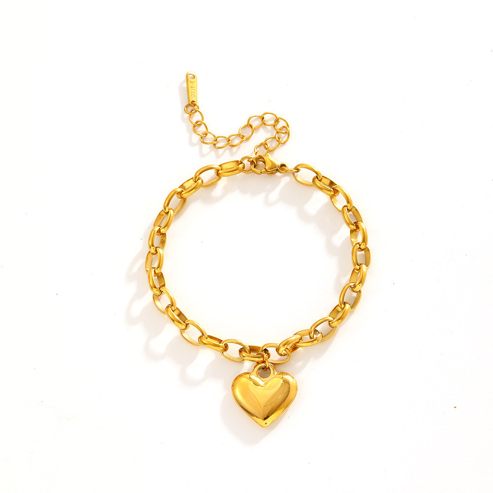 Wholesale Titanium Steel Bracelets Heart Bracelets