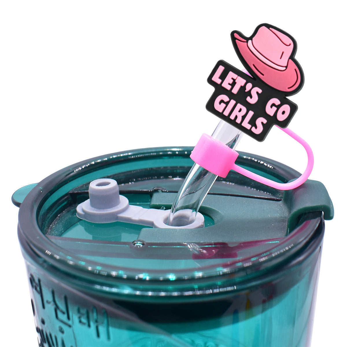 Wholesale Random 100pcs Straw Tube Cap Cowboy Girl Straw Cover ACC-SCR-RYY054