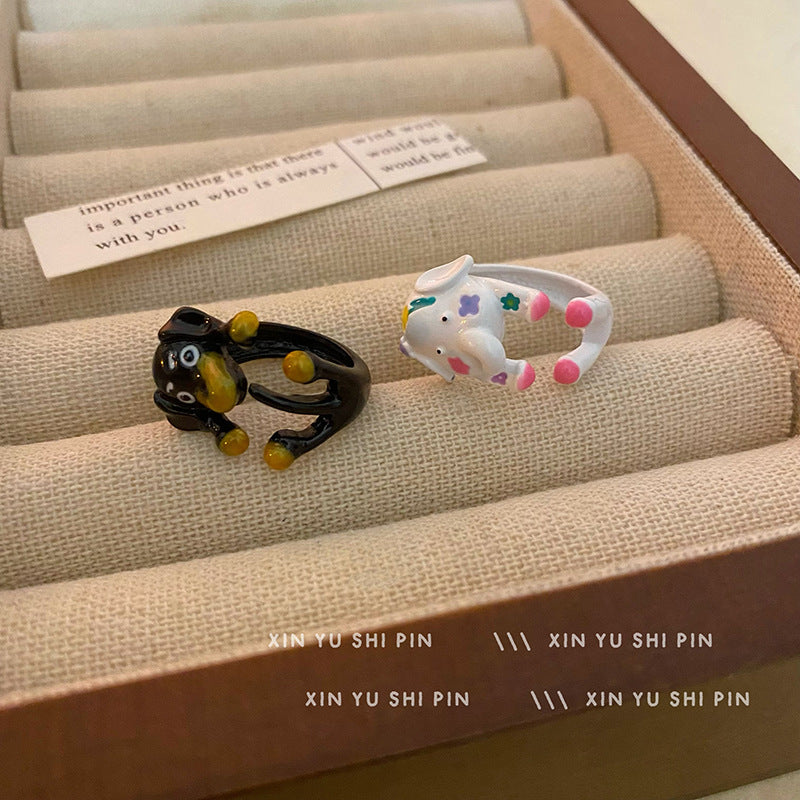 Wholesale Cute dachshund dog ring