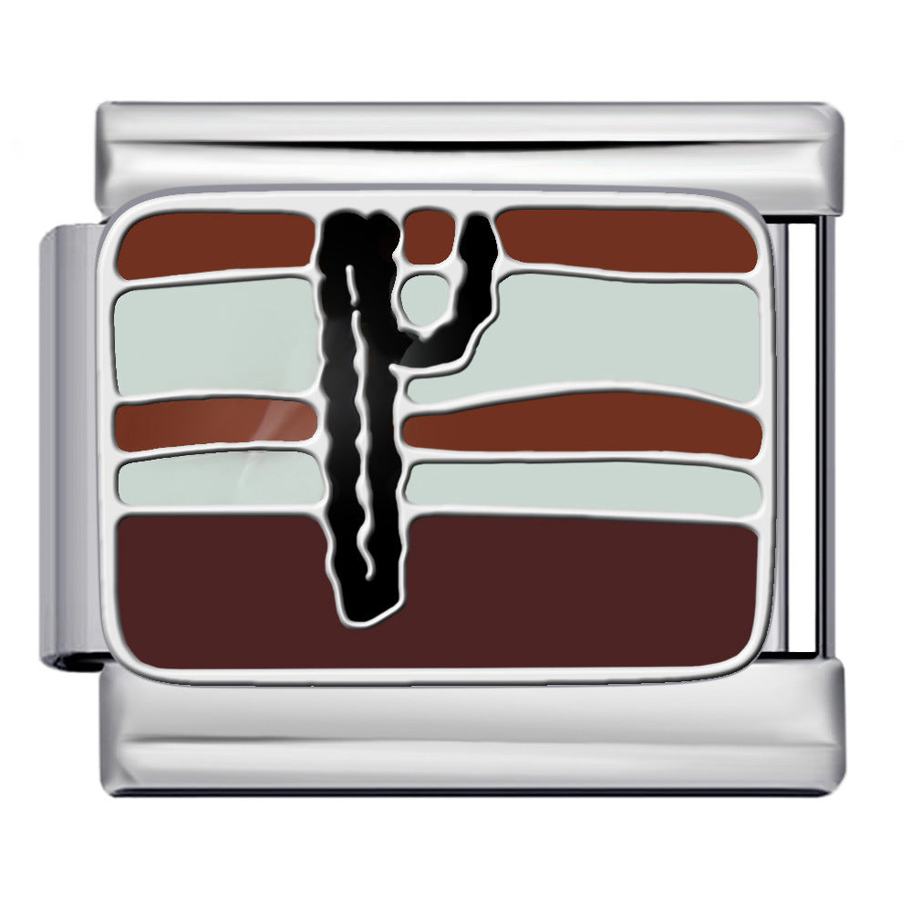 Wholesale  Italian Charm Bracelet 9mm DIY Welded Oil DripCreative Stainless Steel Composable Bracelet