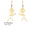 Wholesale stainless steel funny cartoon stickman earrings