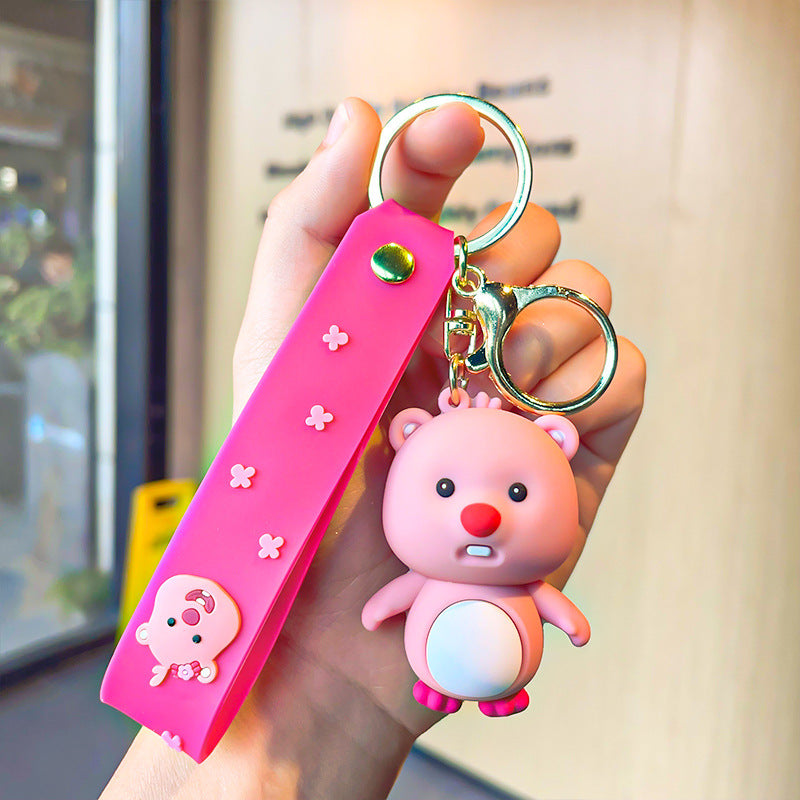 Wholesale Cartoon Cute Keychain Little Beaver Keychains Creative Keychain ACC-KC-SJ010