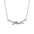Wholesale S925 Silver Mosan Diamond Knot  Necklace
