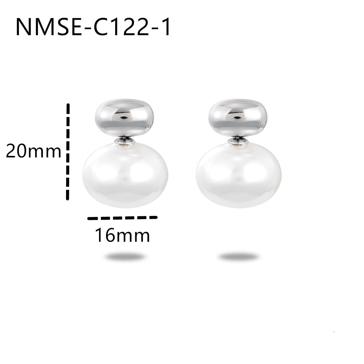 Wholesale  Light Luxury Gold Pearl Stainless Steel Earrings