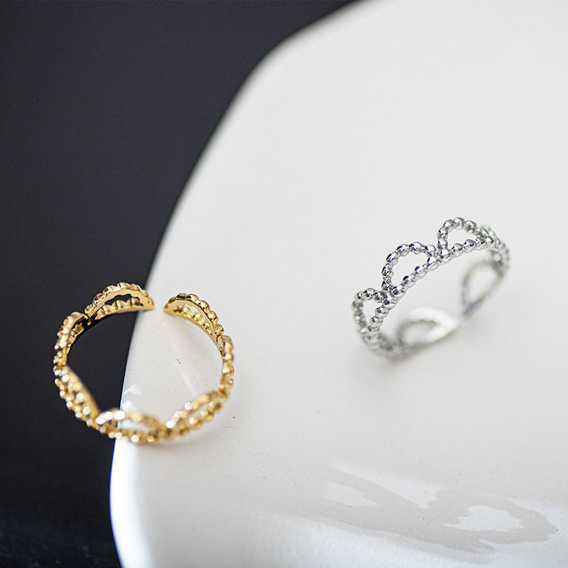 Wholesale  hollow titanium steel opening ring