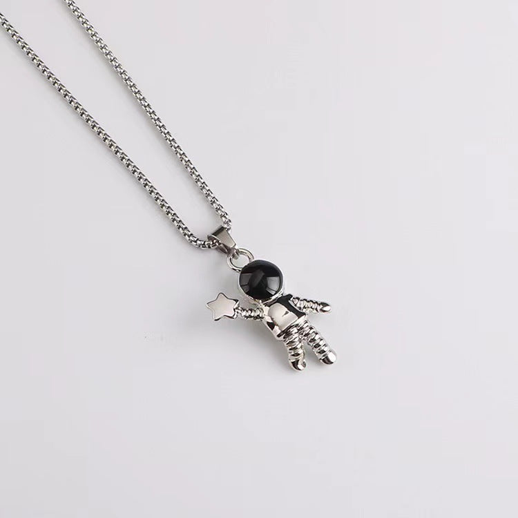 Wholesale Astronaut Spaceman Titanium Steel Necklaces  ACC-NE-Leis010