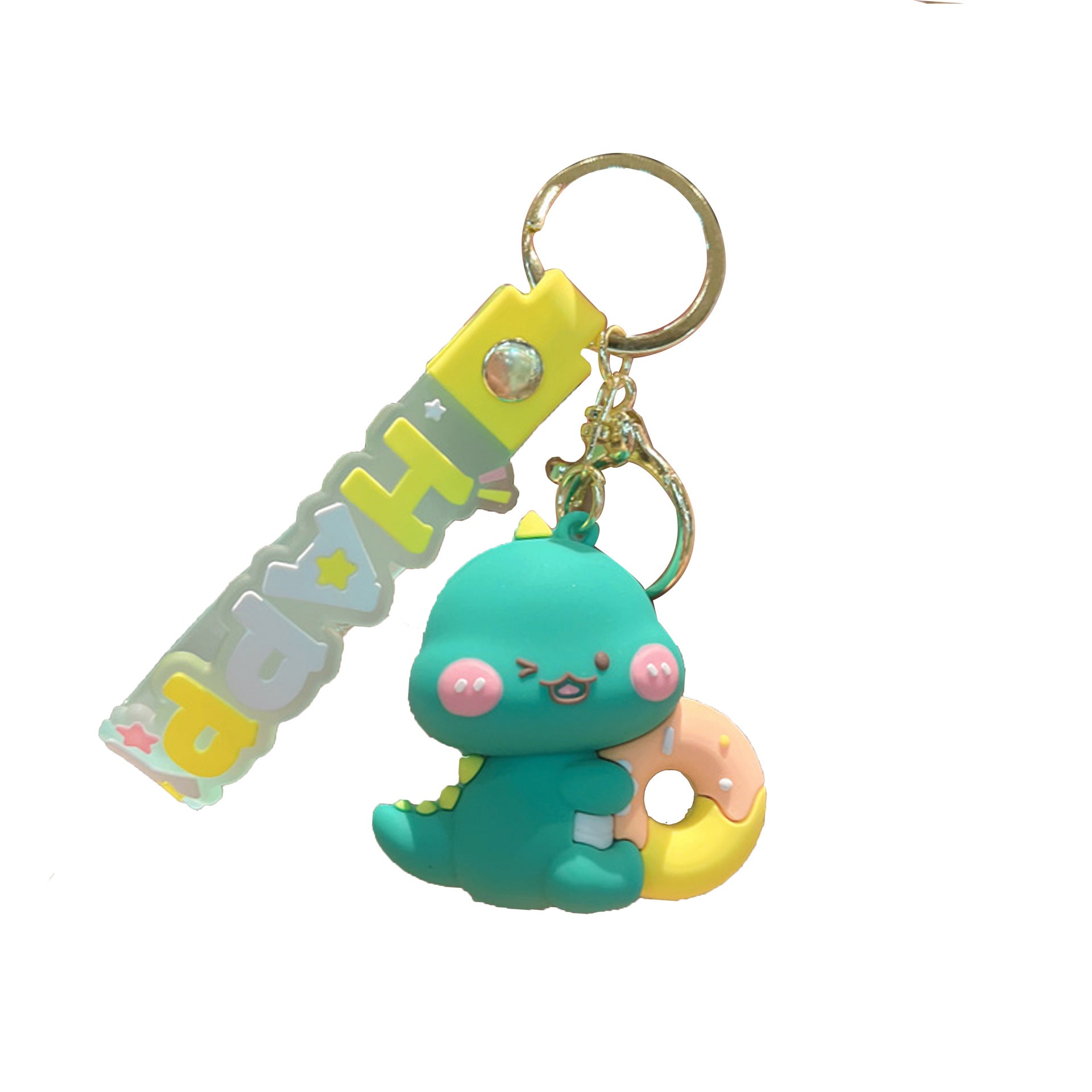 Wholesale Cartoon Cute Dinosaur Silicone Keychain ACC-KC-JuCai006