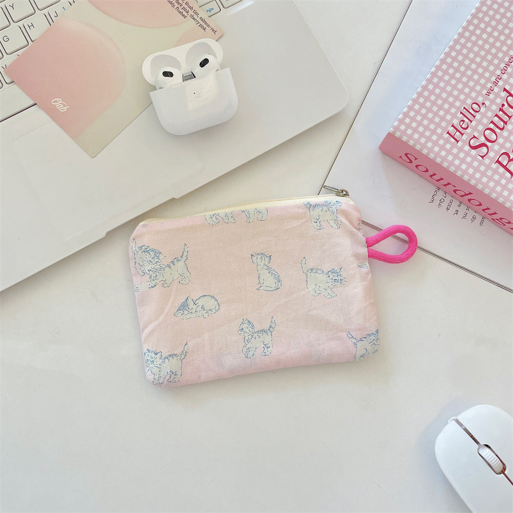 Wholesale Street Style Plaid Green Coin Purse Multipurpose Storage Pouch For Earphones Lipstick Trendy Fashion Accessory For Women Gift Resale