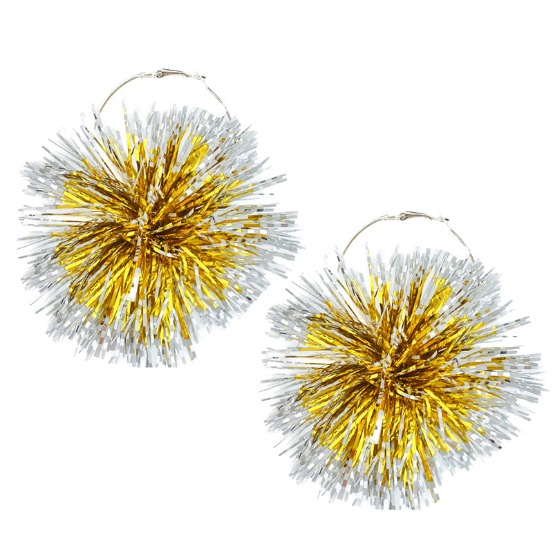 Wholesale 2 Pairs/pack Christmas Atmosphere Fireworks Earrings ACC-ES-HY179