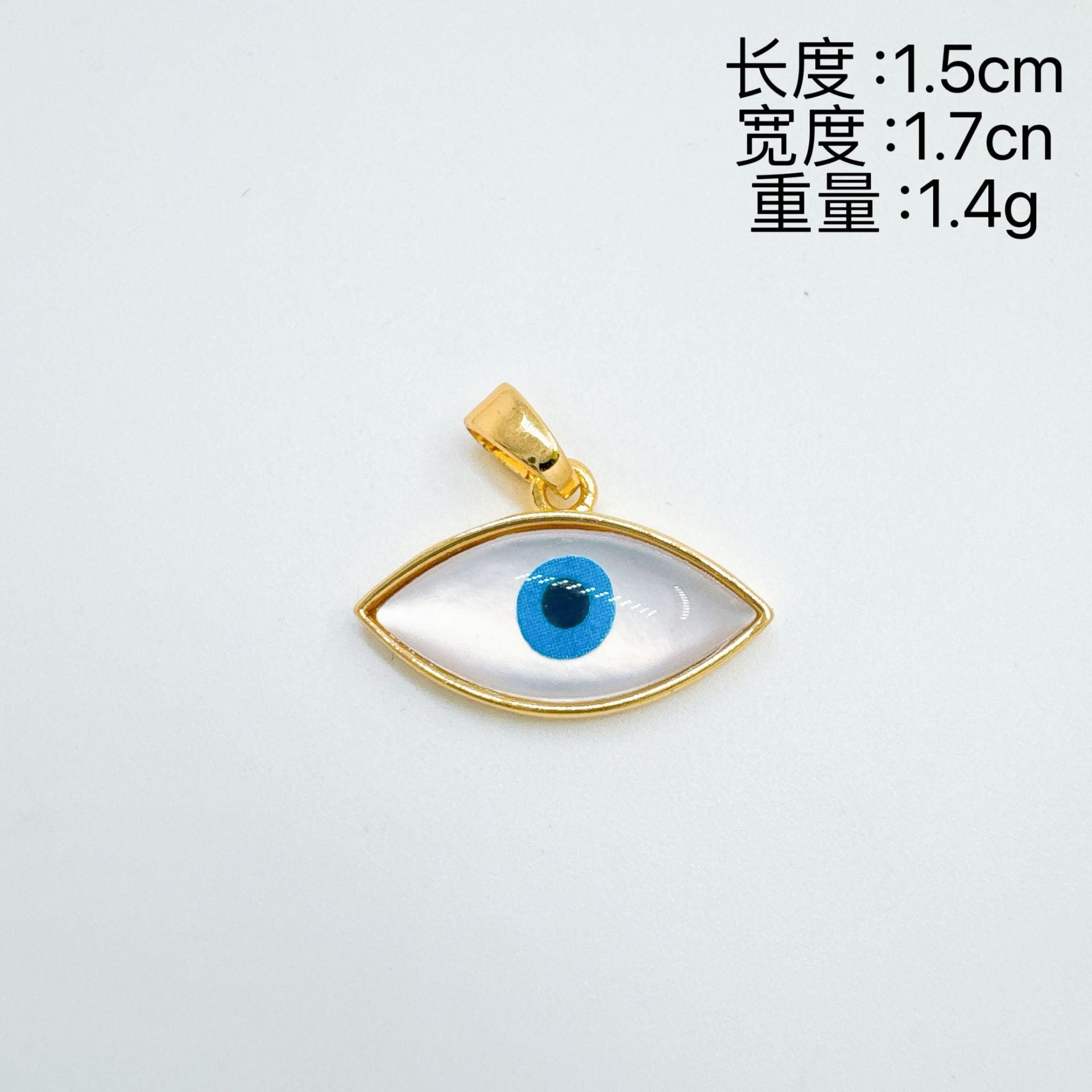 Wholesale Gold Plated Devil' s Eye Pendant Necklace Fashion Accessory Boutique Resale
