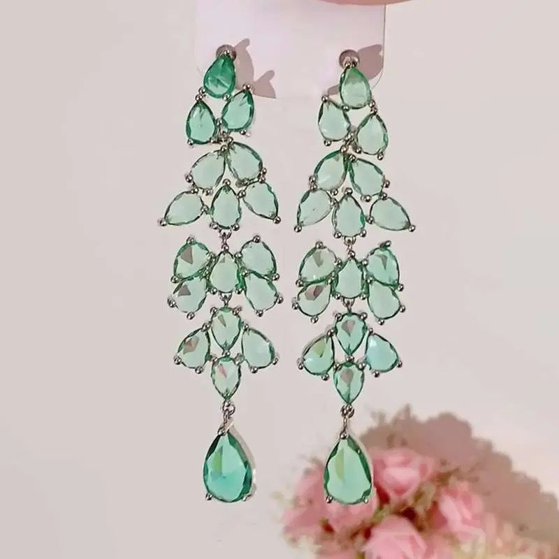 Wholesale  fairy color flower earrings temperament personality earrings