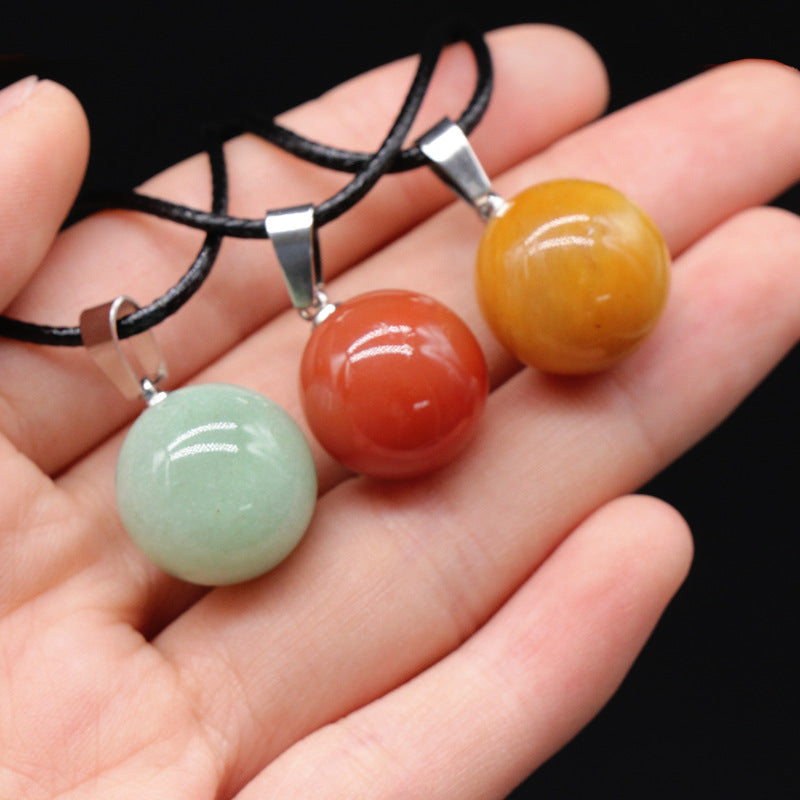 Wholesale 16mm Natural Stone Necklace Pendant ACC-PT-KeSuo001