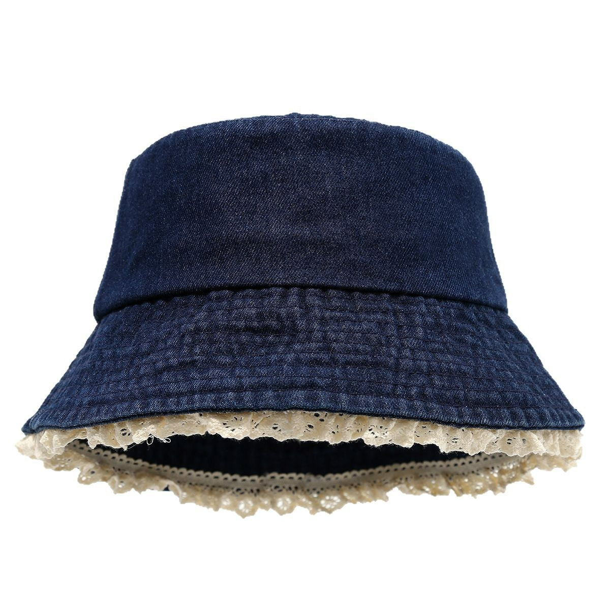 Wholesale  Lace Denim Basin Hat Bucket Hat