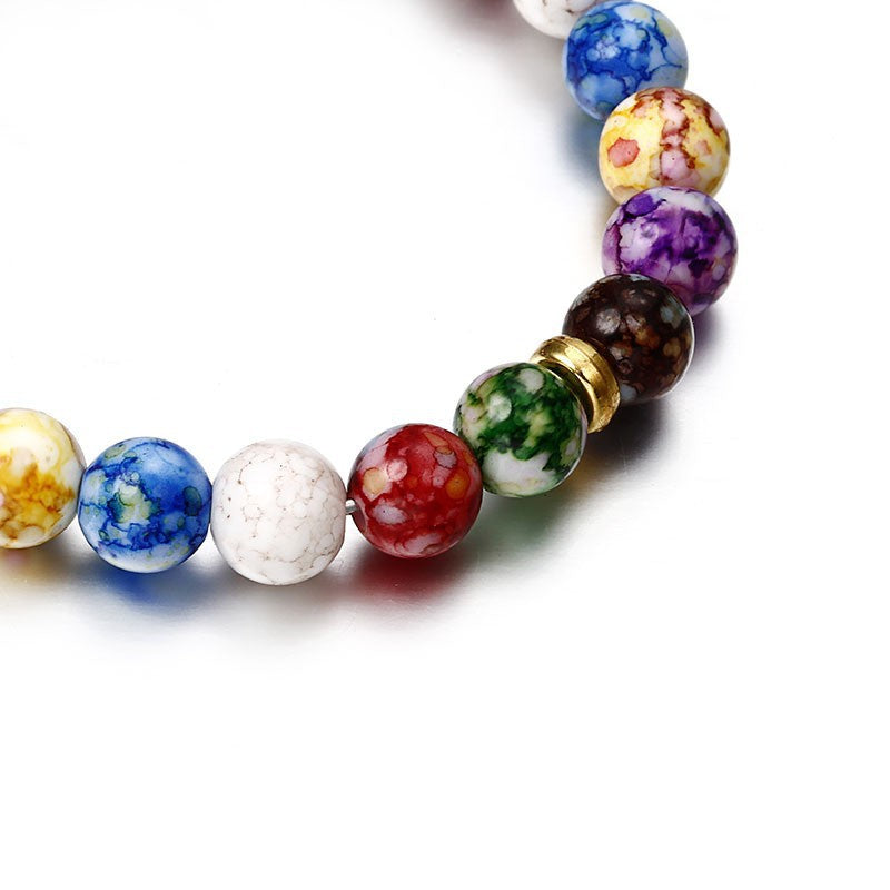 Wholesale colorful natural agate stone bracelet