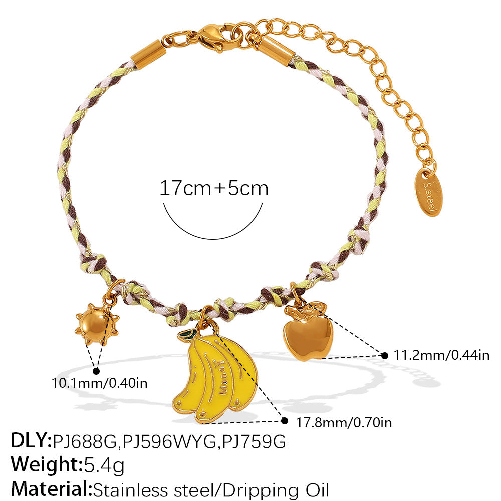 Wholesale DIY pendant knotted rope bracelet colorfast ocean-themed pendant necklace jewelry