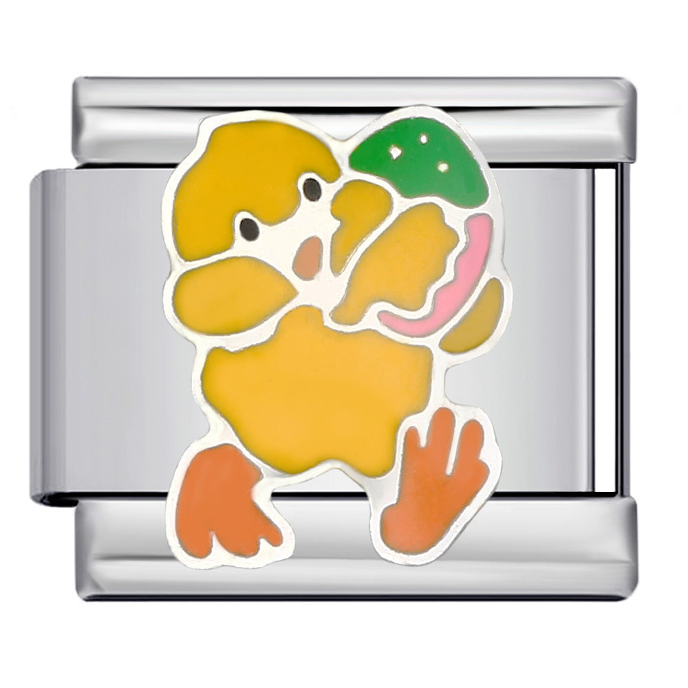 Wholesale Italian Charm Bracelet Animal Pattern DIY Free ing Combination Stainless Steel Composable Bracelet