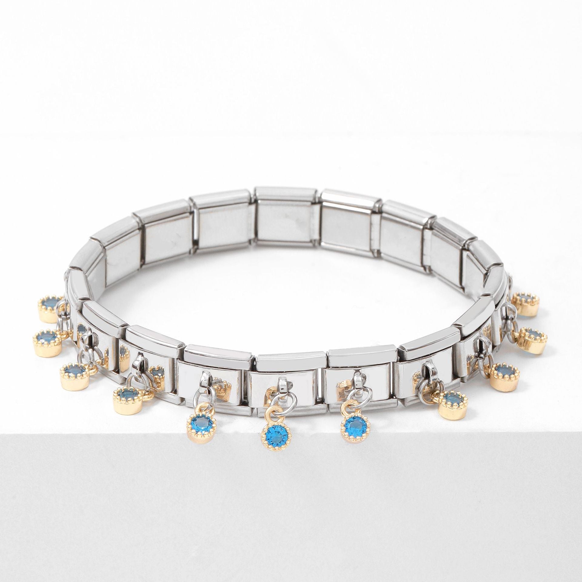 Wholesale Italian Charm Bracelet 9mm DIY Spliced Removable Stainless Steel Candy Composable Bracelet ACC-BT-XY033