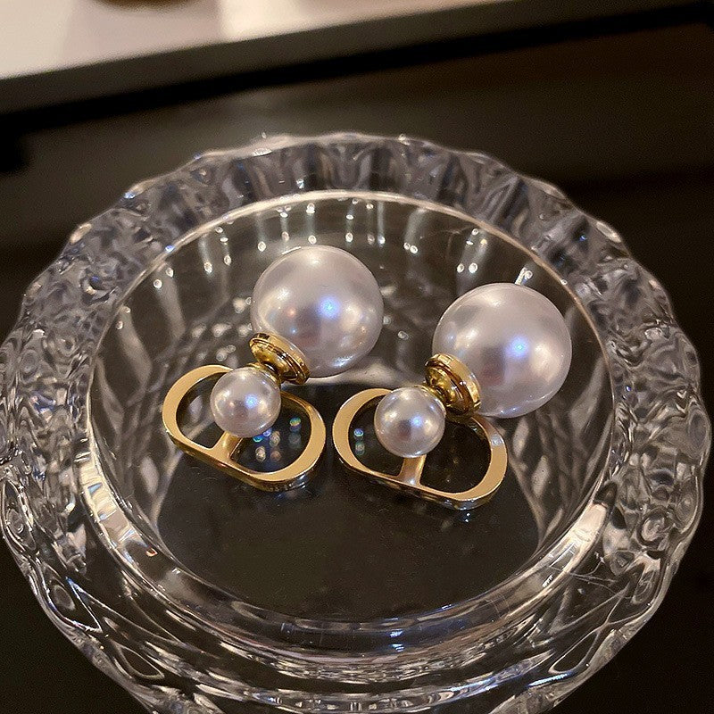 Wholesale Zircon Pearl Earrings Vintage Stud Earrings ACC-ES-Huih002