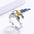 Wholesale  creative pastoral style enamel three-piece hummingbird ring necklace earrings  jewelry
