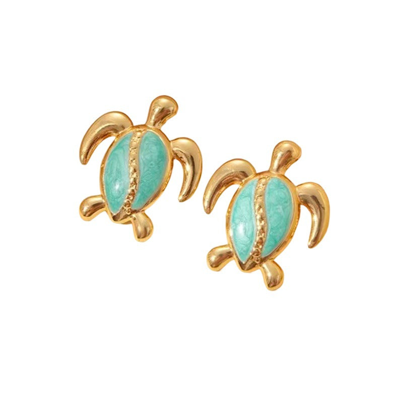 Wholesale Stainless steel turtle earrings