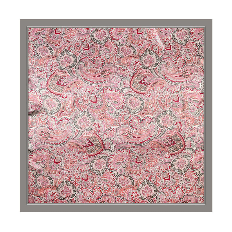 Wholesale Satin Versatile Shawl Classic Paisley Scarf 90cm Turban