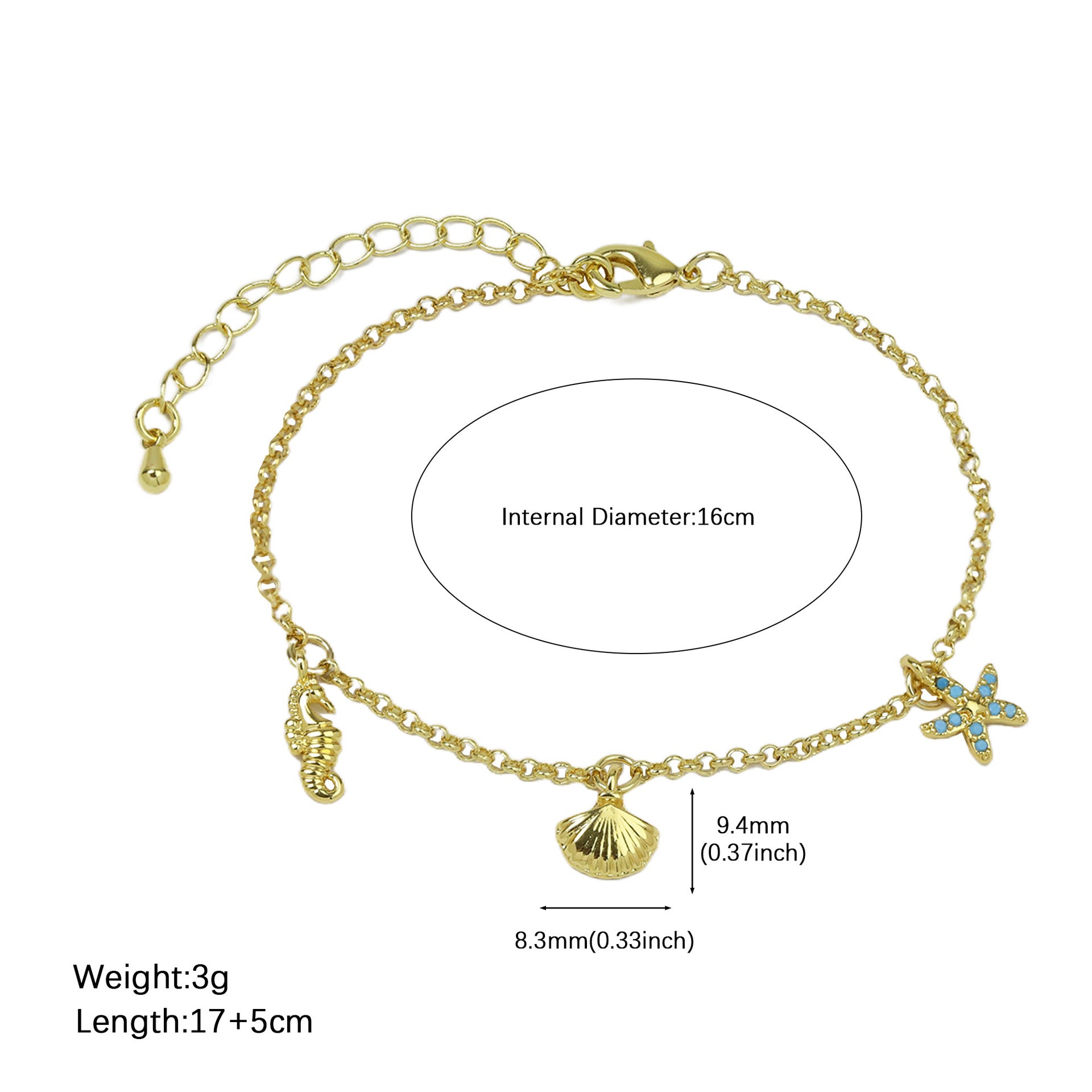 Wholesale Summer Fresh Style Bracelet Travel Series Oil Drop Airplane Camera Globe Travel Case Small Pendant Bracelet
