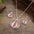 Wholesale  Enamel Hollow Drop Flower Earrings Pendant suit  Necklace