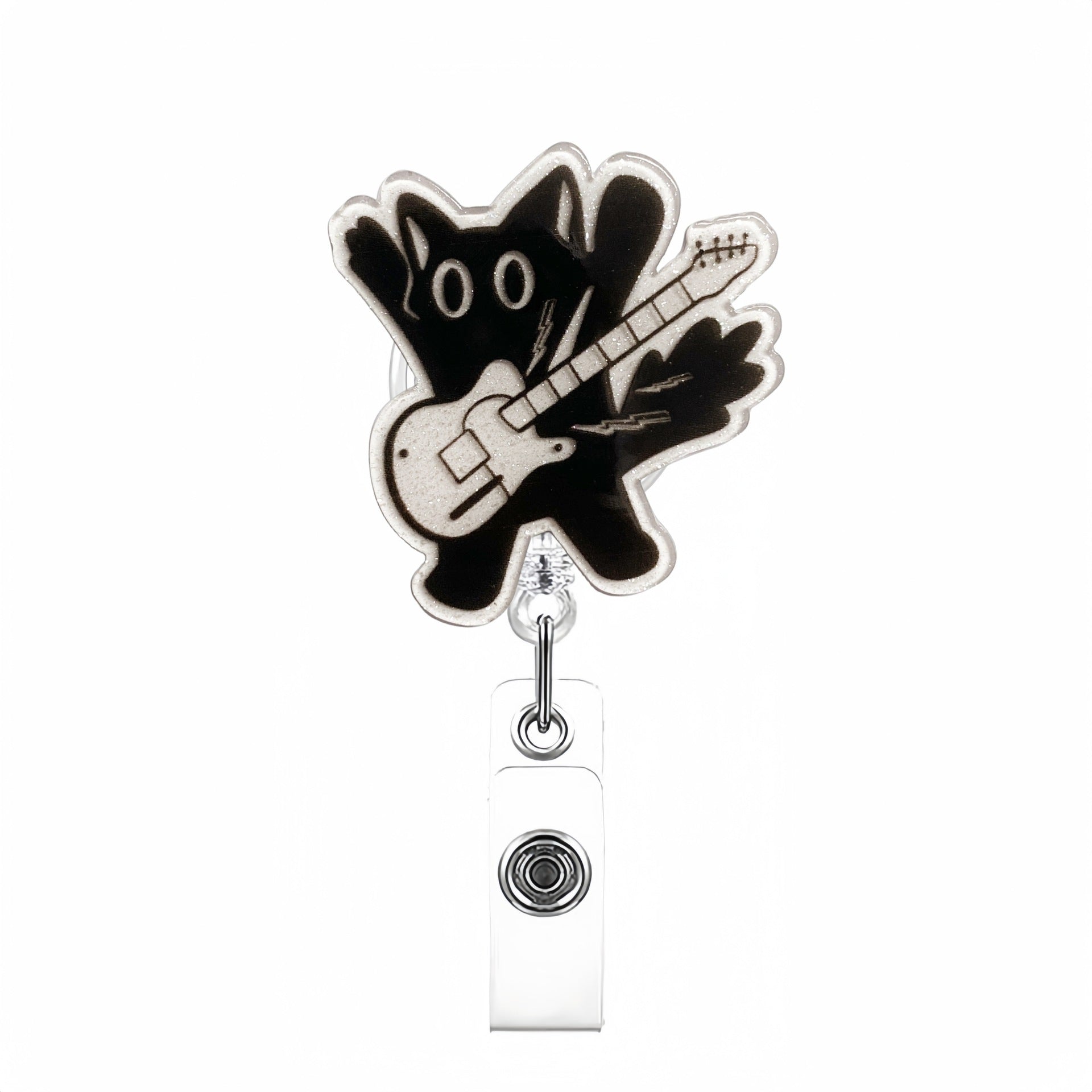 Wholesale Rock Bear Badge Reels Keychains
