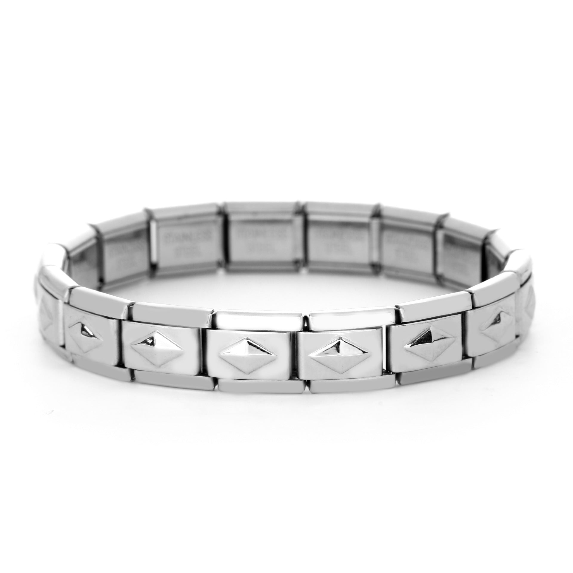 Wholesale Italian Charm Bracelet 9mm DIY Splicing Removable Stainless Steel Arch Bridge Composable Bracelet ACC-BT-XY055